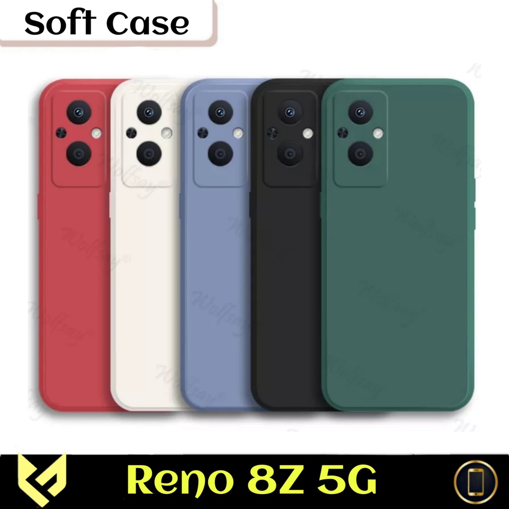 New PROMO Case For Oppo Reno 8Z 5G / RENO 7Z 5G SoftCase Liquid Silicon Macaroon Protection Camera Premium Casing Reno8 Z / Reno 8 Z