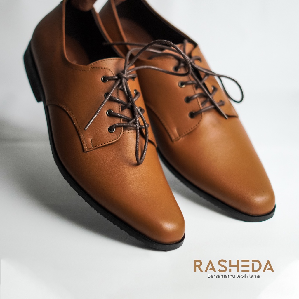 Sepatu Pantofel Pria Kulit Asli Rasheda Series SLN Formal BIg Size