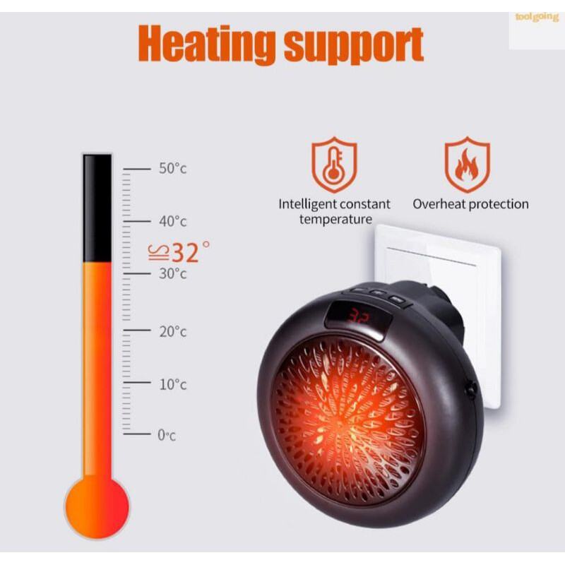 Alat Penghangat Ruangan Heater Room Kipas Pemanas Suhu Udara Element