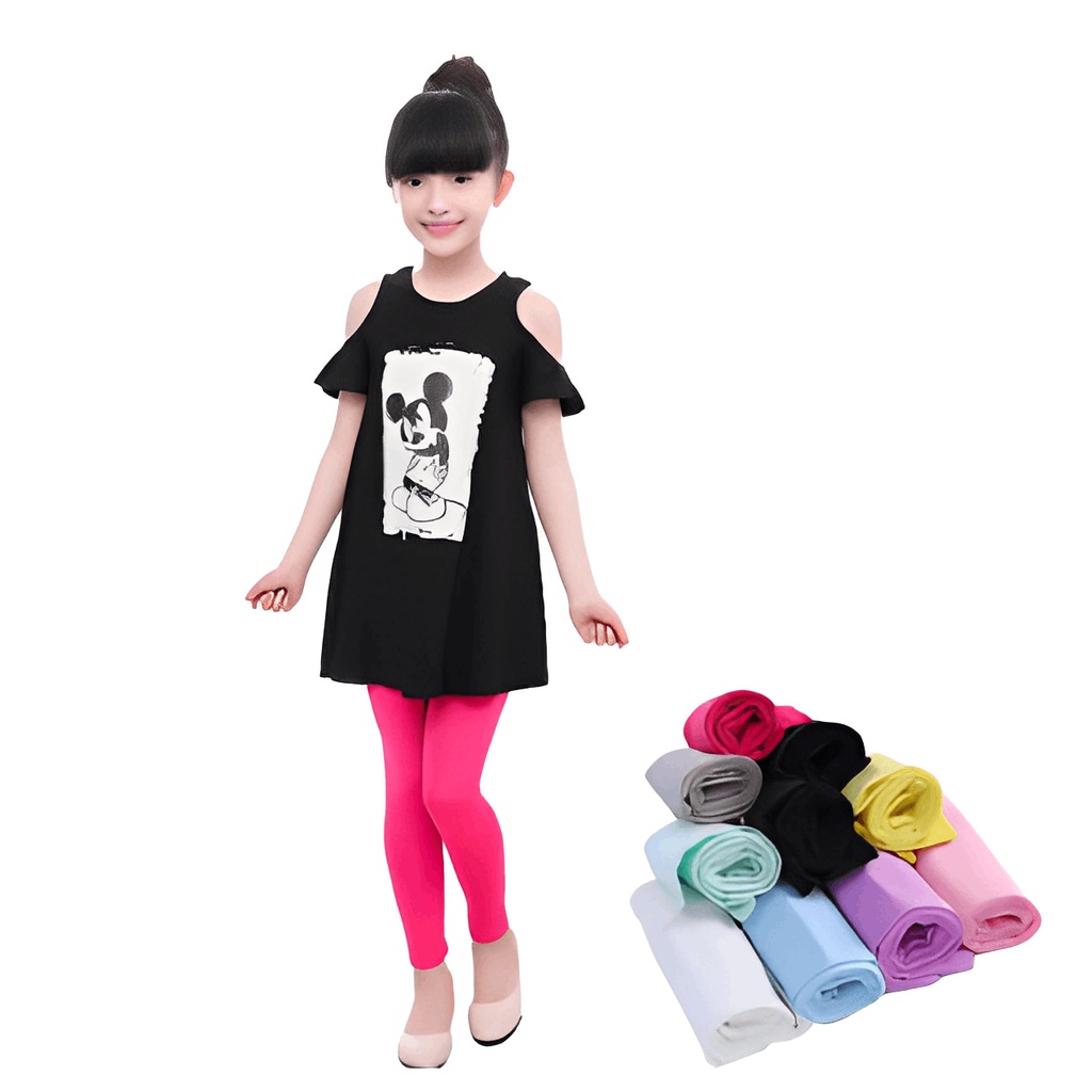 [BISA PILIH WARNA LENGKAP] LEGGING ANAK POLOS 0-13 TAHUN BAHAN KAOS KATUN RAYON BISA COD IMF