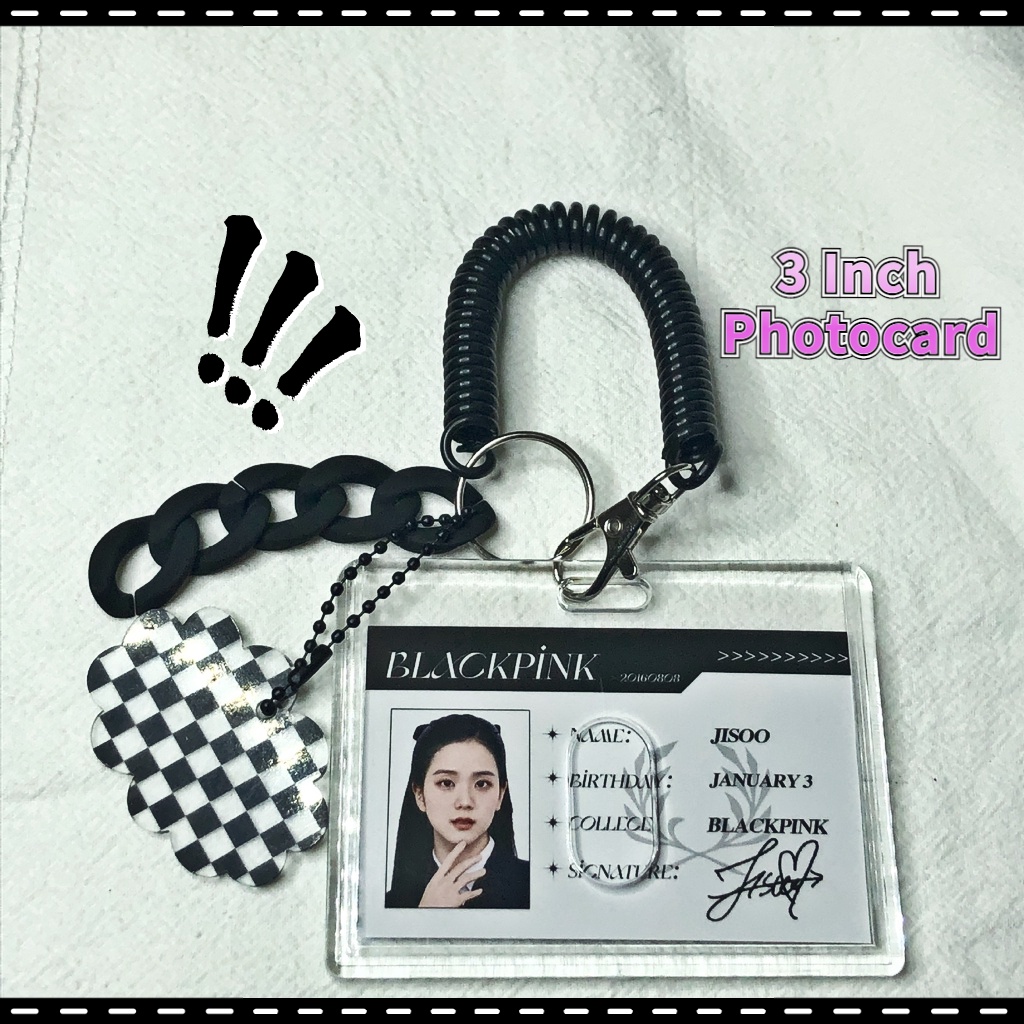 Card Holder Pelindung Kartu Idol Foto Bahan Akrilik Transparan Ukuran 3 Inch