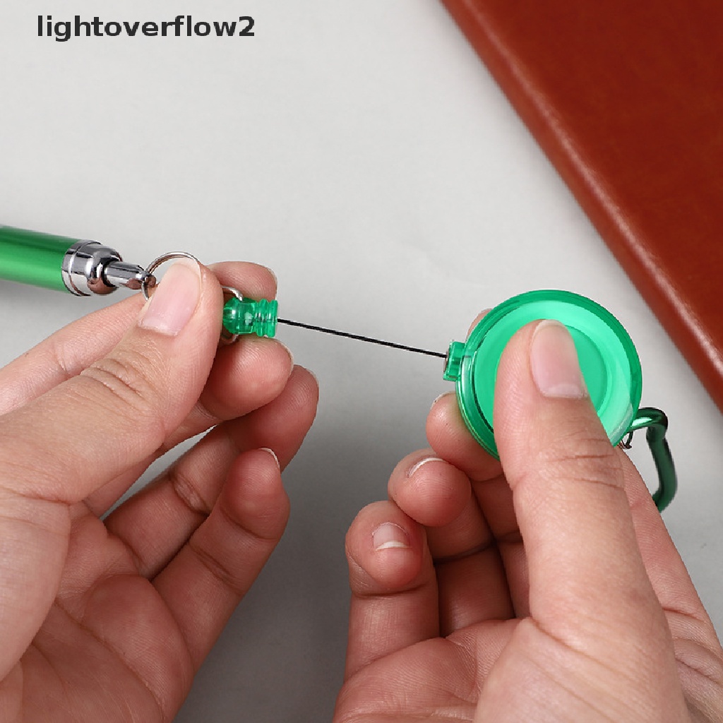 (lightoverflow2) Gantungan Kunci Dengan Tali Lanyard Retractable (ID)