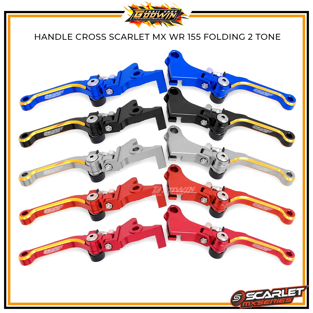 Brake Level Tuas Rem Gear Lever Shift Tuas Persneling Cover Gear Rantai Chain Stabilizer Trail Pijakan Kaki Handle Grab Handle SCARLET MX WR 155