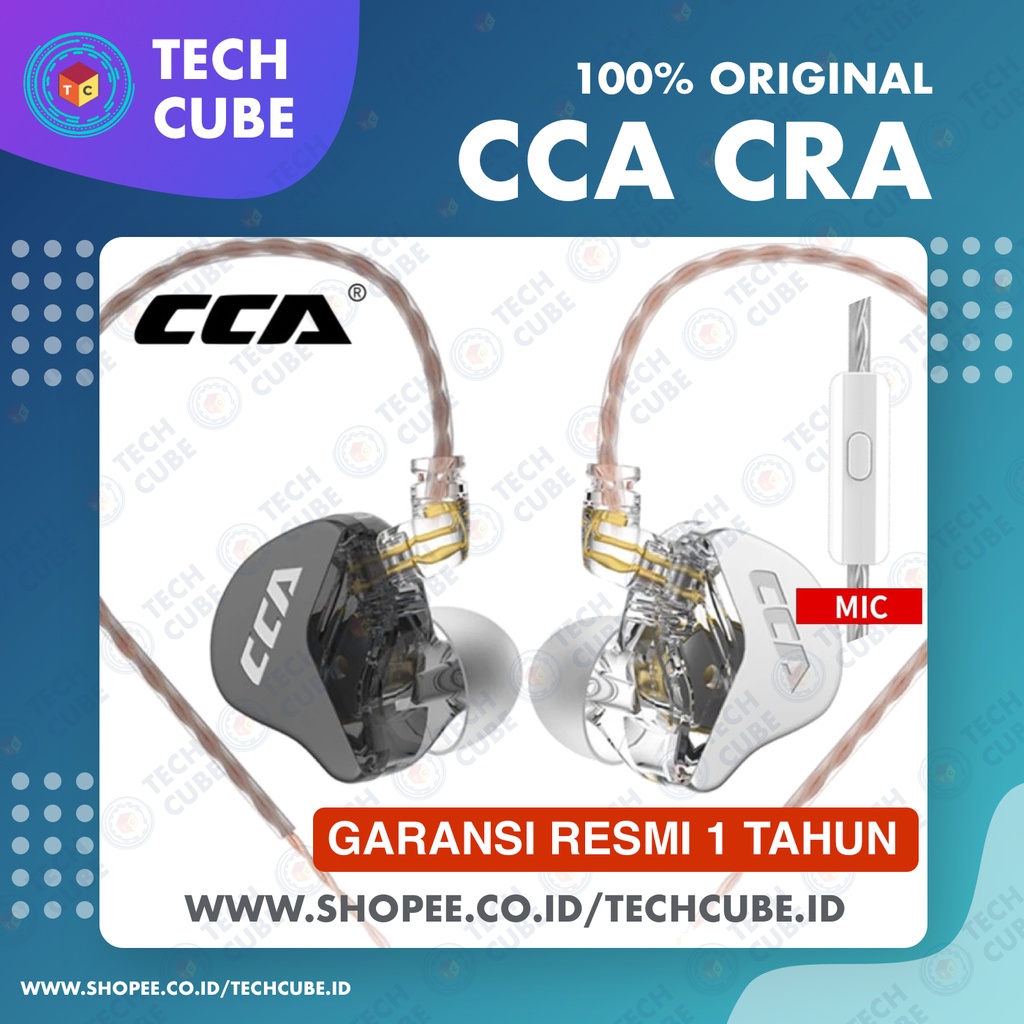 CCA CRA with MIC Bass HiFi Earphone Headset Alt KZ ZSN ZEX EDX PRO NRA