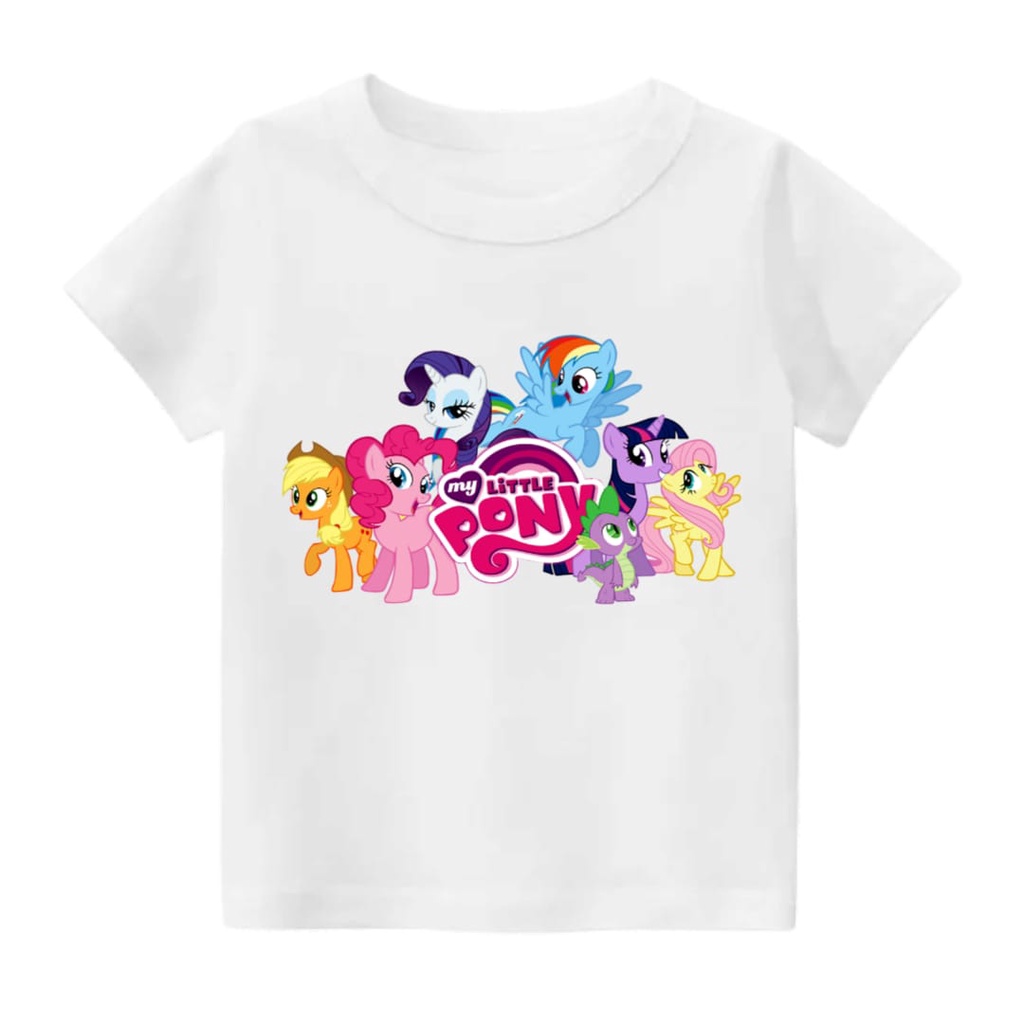 Rdkidzid Atasan Little Pony Baju Kaos Anak Perempuan Motif Littlr Pony DTF
