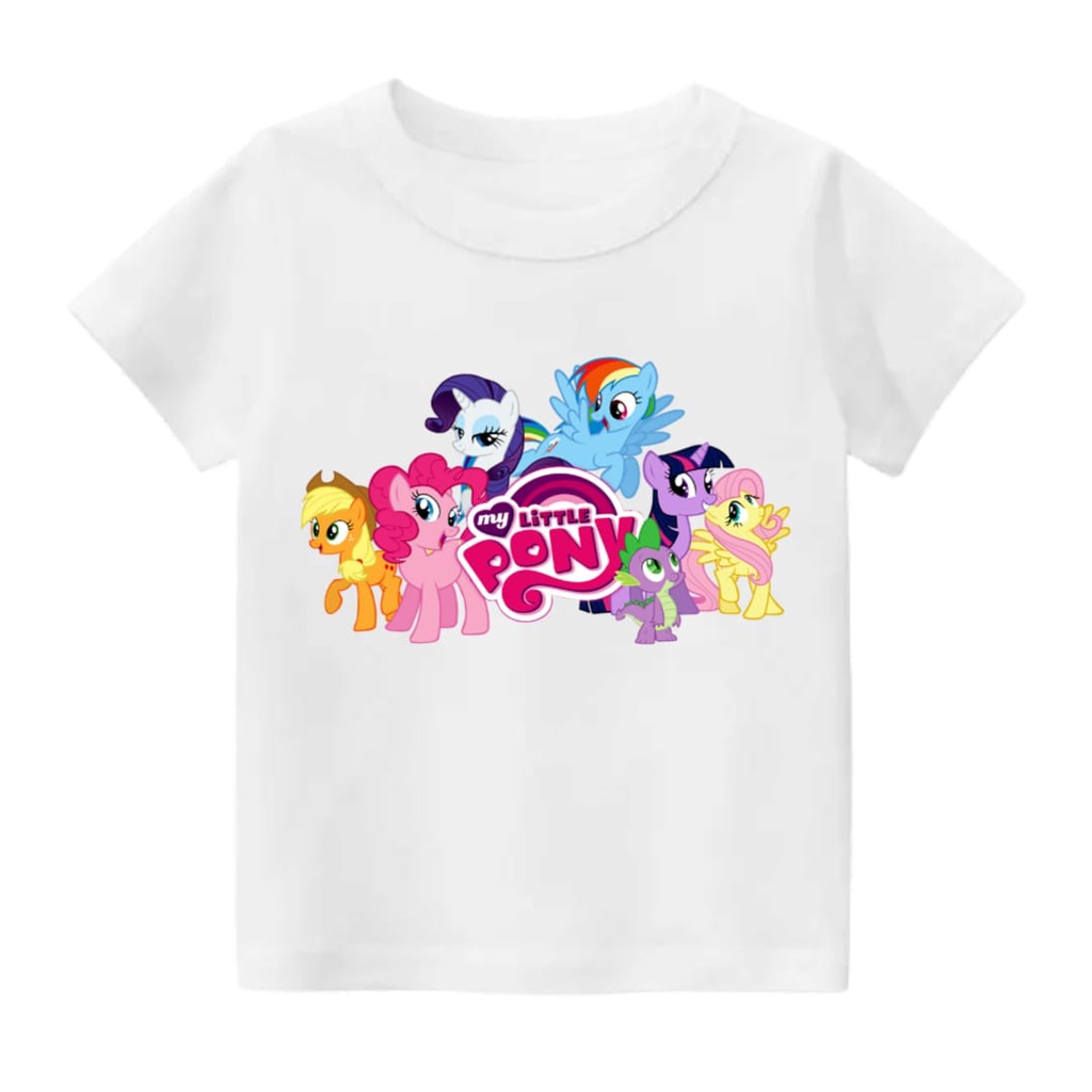 Rdkidzid Atasan Little Pony Baju Kaos Anak Perempuan Motif Littlr Pony DTF