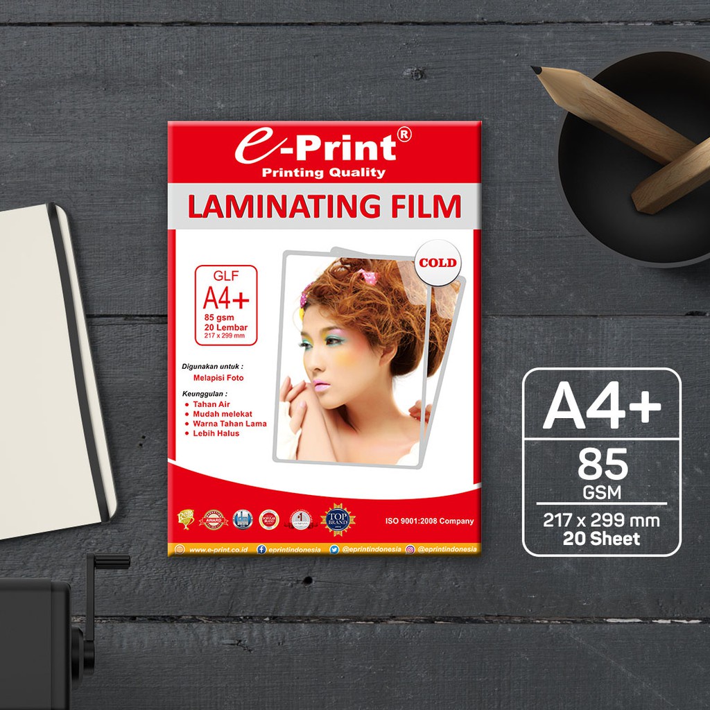 E-PRINT PHOTO PAPER SPECIAL A4 85 GSM 20SHT LAMINATING FILM