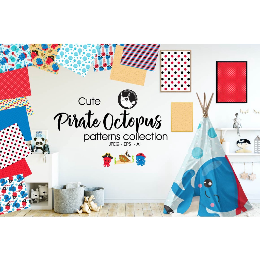 Pirate Octopus Pattern Collection