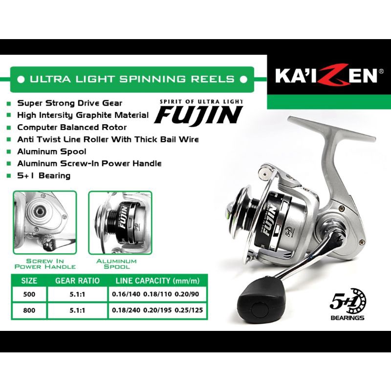 Reel pancing Kaizen fujin 500 800 Reel mini power handel
