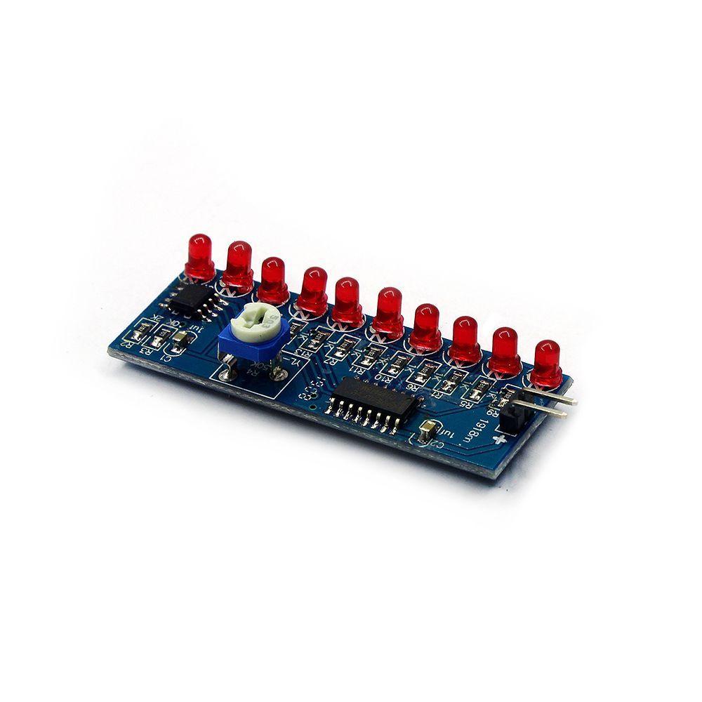 Agustinina Lampu Air DIY Bagian Cerdas Lampu Aliran Lampu Air Mengalir Lampu Indikator Lampu Kit Elektronik Bagian DIY NE555+CD4017 Cahaya
