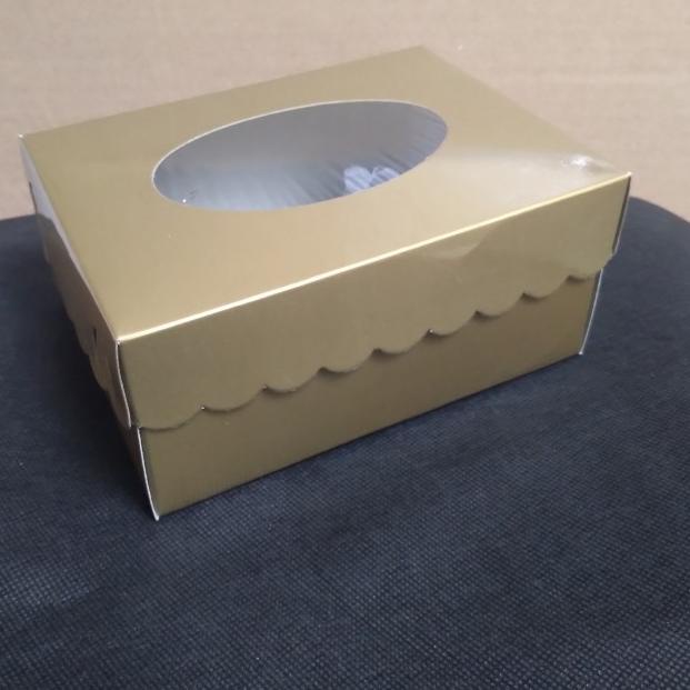 

dus snack box emas gold 12x16X7cm/dus kemasan kue