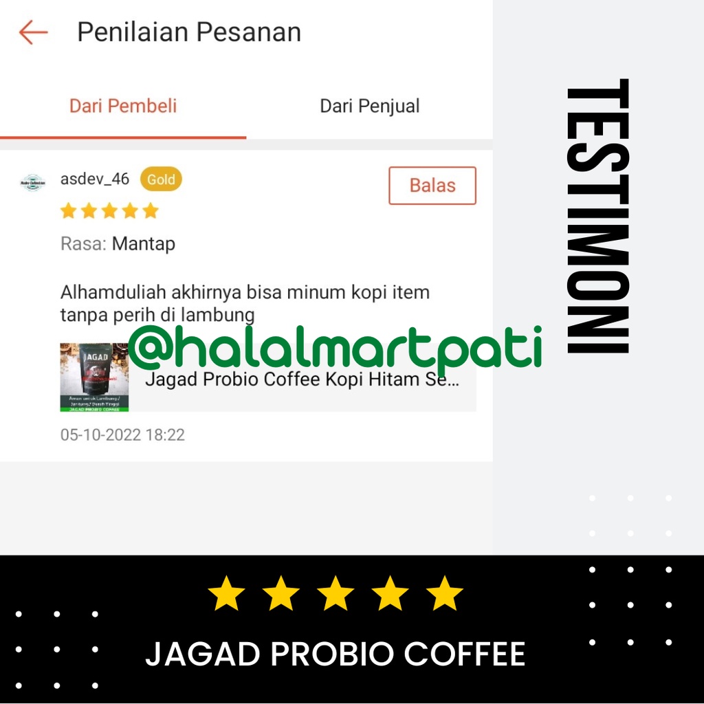 Jagad Probio Coffee Kopi Hitam Sehat Probiotik Bubuk Murni Robusta Premium Fermentasi Organik Bubuk Asli Original Tanpa Campuran Gula Aman Untuk Penderita Sakit Maag Asam Lambung Jantung Hipertensi Darah Tinggi