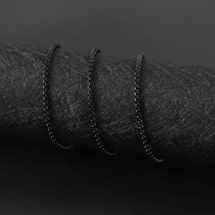 [CODERT12] Kalung import italy santa titanium asli 2mm-2,5m KP-16 VEE9