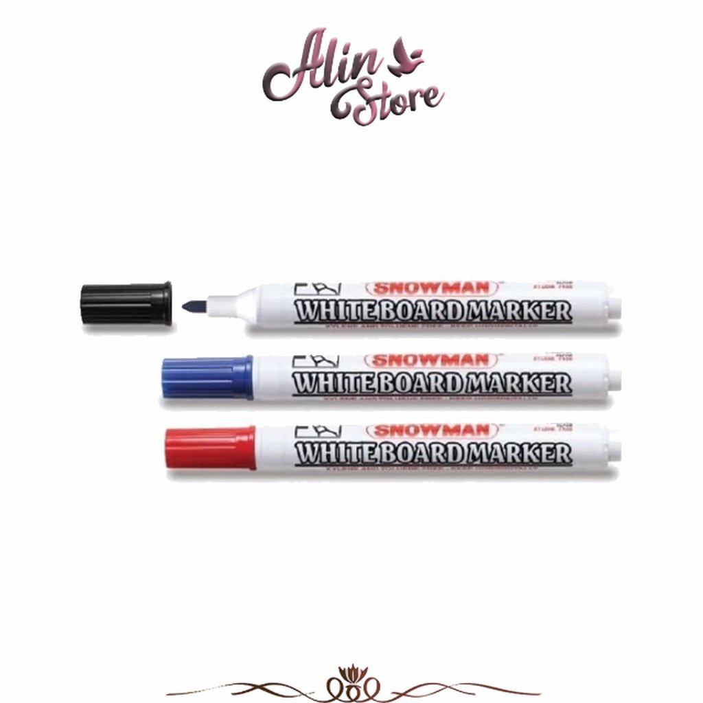 

Spidol Whiteboard Snowman Abg-12 Hitam, Biru, Merah