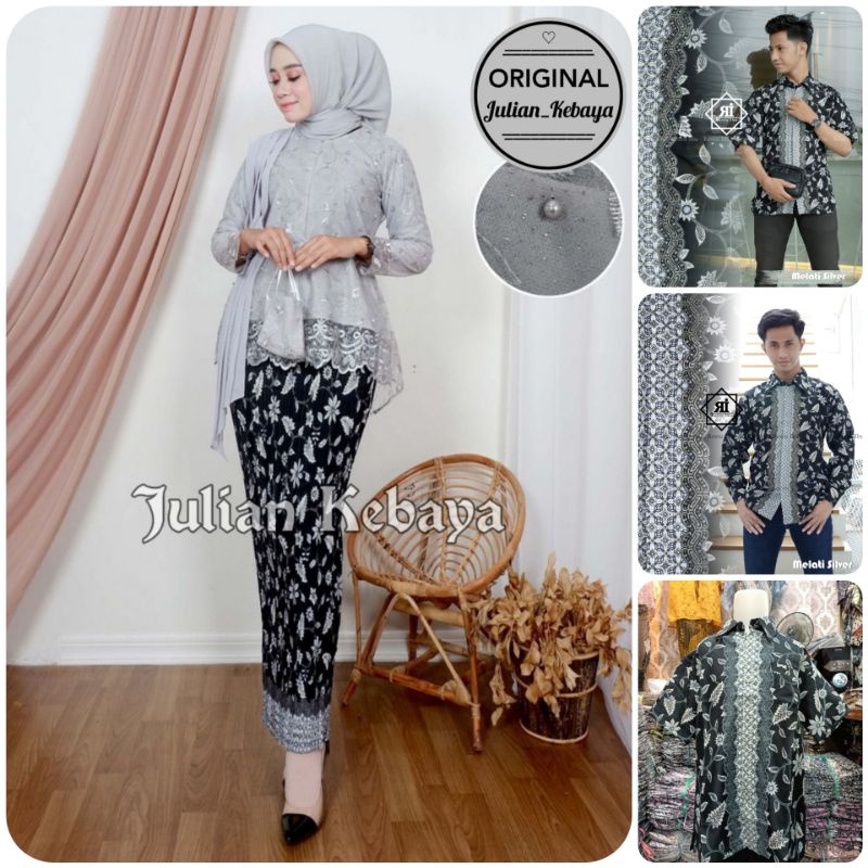 SET KEBAYA COUPLE KEMEJA BATIK MODERN / BAJU BATIK COUPLE KEBAYA WISUDA KONDANGAN / SET KEBAYA MODER
