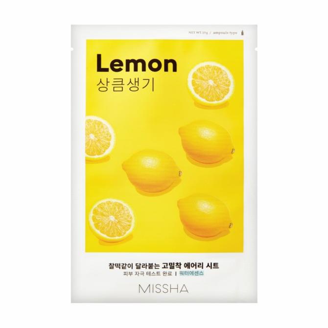 Missha Airy Fit Sheet Mask Sheet Lemon Masker Wajah [19 g / Original] 25-sanis-store