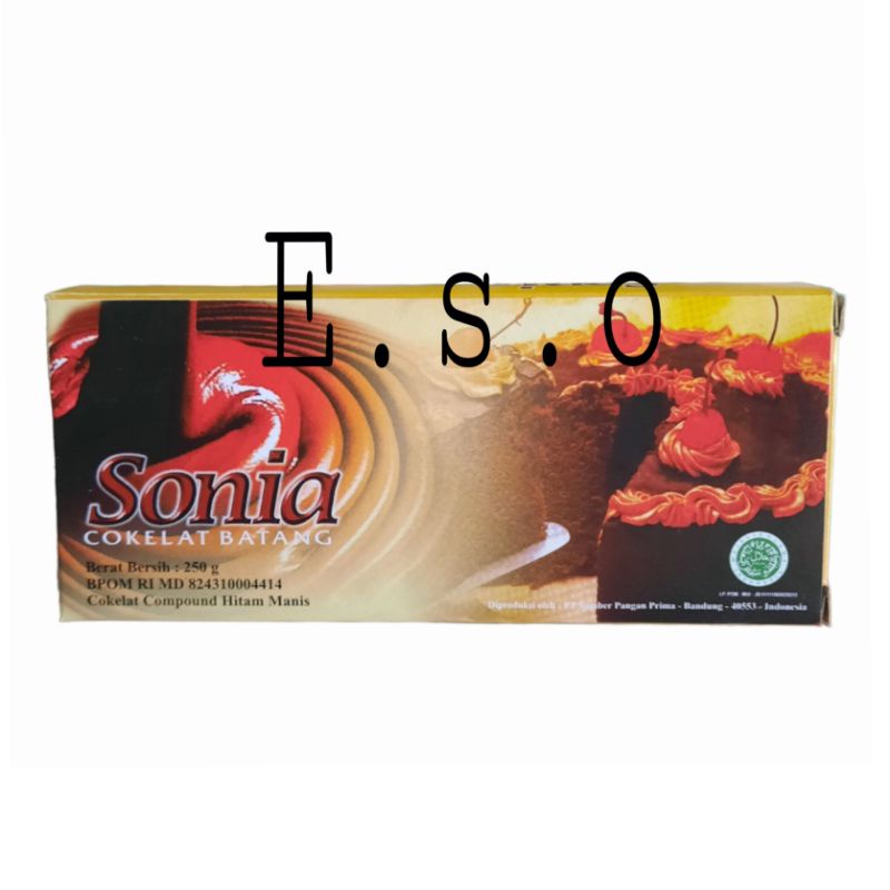 

coklat batang sonia 250gr - coklat block compound