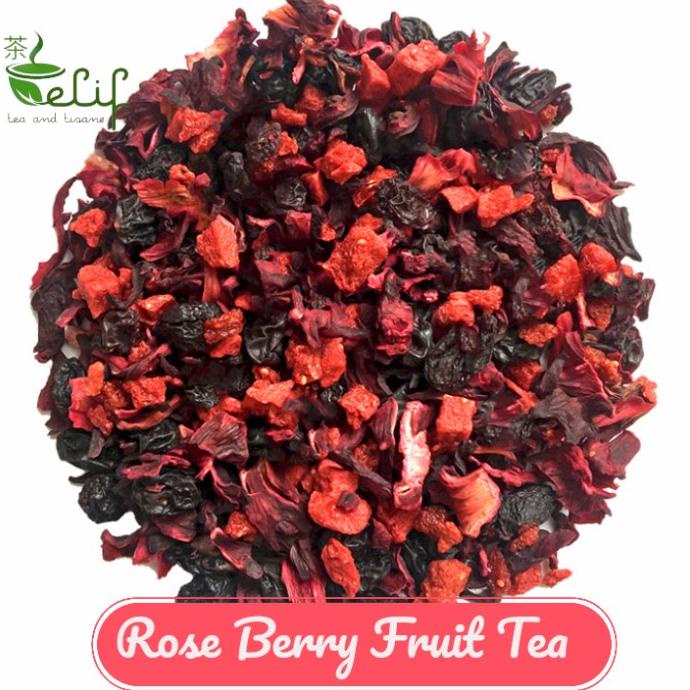 

[COD] Rose Berry Fruit Tea : Rosehip, Cranberry, Strawberry, Peach Fruit [COD]