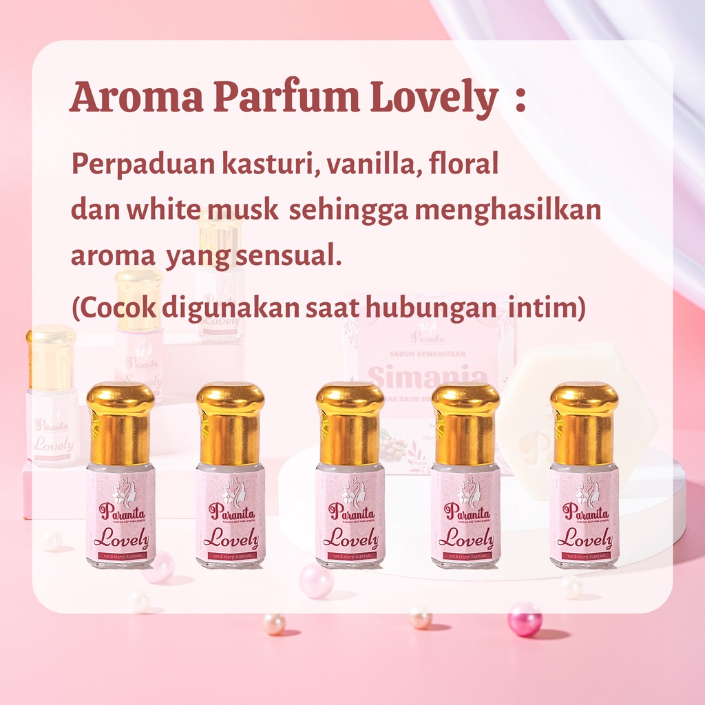 PARANITA Parfum Kewanitaan Miss V (LOVELY) Pengharum Perawat Vagina Intimate Parfum Wanita