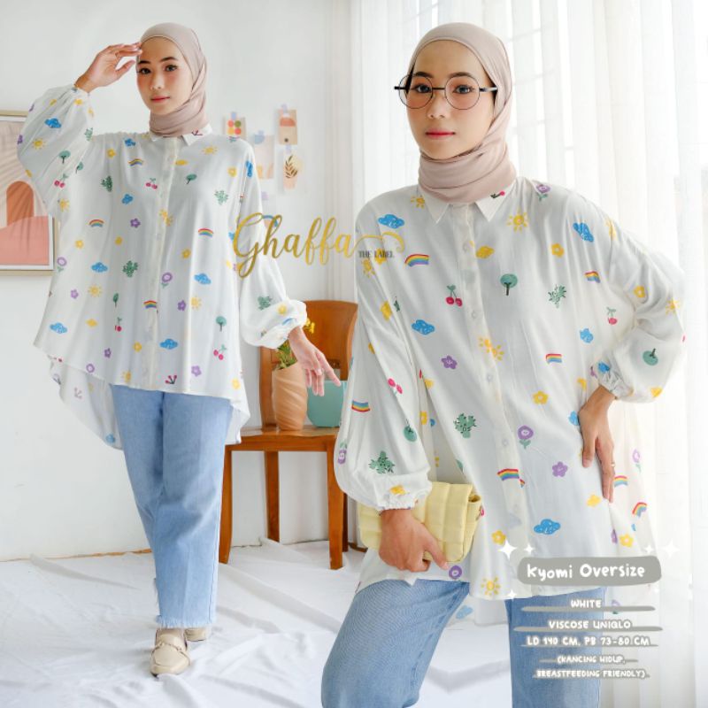 Atasan baju oversize original ghaffa kyomi oversize