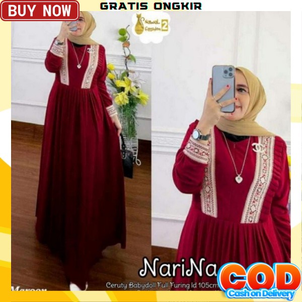 Gamis Jumbo Wanita Remaja Dewasa Import Kekinian Baju Gamis Terbaru2023 Bsju Games Lebaran Terbaru 2