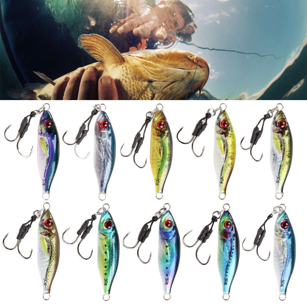 Preva Simulasi Logam Umpan Pancing Tenggelam 30G 59MM Warna-Warni Memimpin Casting