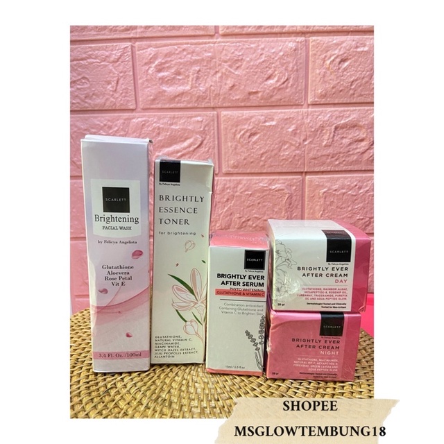 PAKET SCARLETT WHITENING BRIGHTLY EVER AFTER SERIES