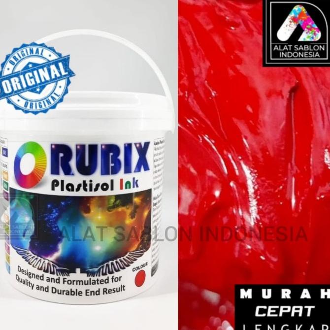

TINTA SABLON PLASTISOL RUBIX MERAH RED 1KG