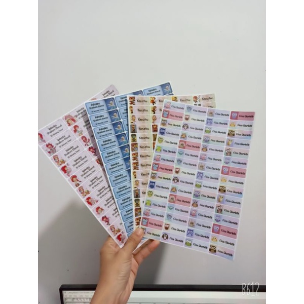 

Sticker Label Nama Anime 01 = small (12X35) medium (15X40) large (20x60) label book (40x100)