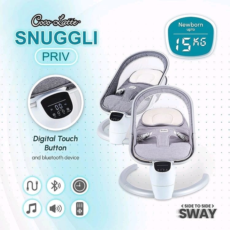Cocolatte Swing Snuggli Priv Bouncer Elektrik Ayunan Bayi Otomatis With Remote Control