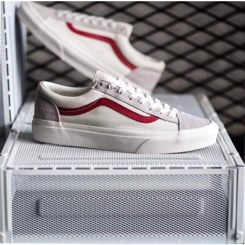 VANS STYLE 36 MARSMELLOW RACING/RED ORIGINAL 100%