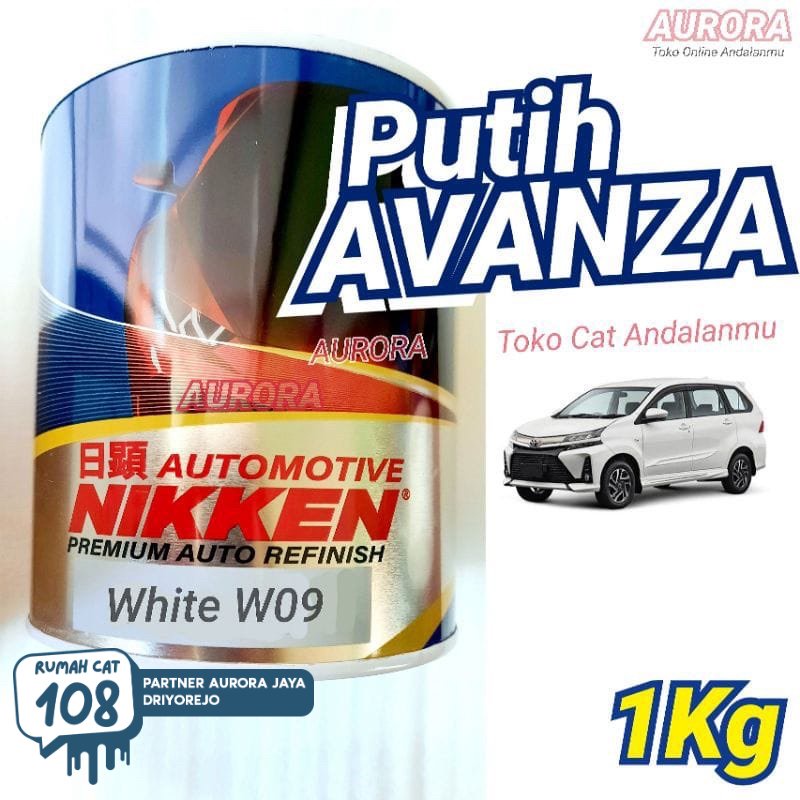 

CAT NIKKEN WHITE W09 1kg PUTIH AVANZA TOYOTA DAIHATSU niken duco duko diko motor mobil sepeda