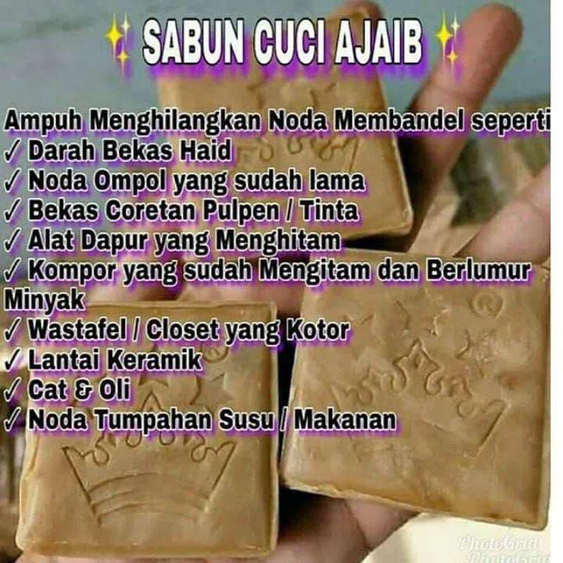 Sabun Coklat Magic Bintang Mahkota Premium Penghilang Noda,Sabun Viral Fenomenal,Sabun Cuci Ajaib