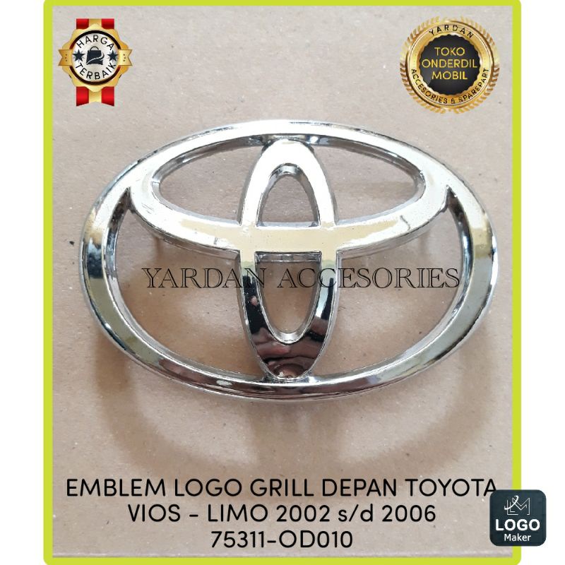EMBLEM LOGO GRILL DEPAN TOYOTA VIOS - LIMO