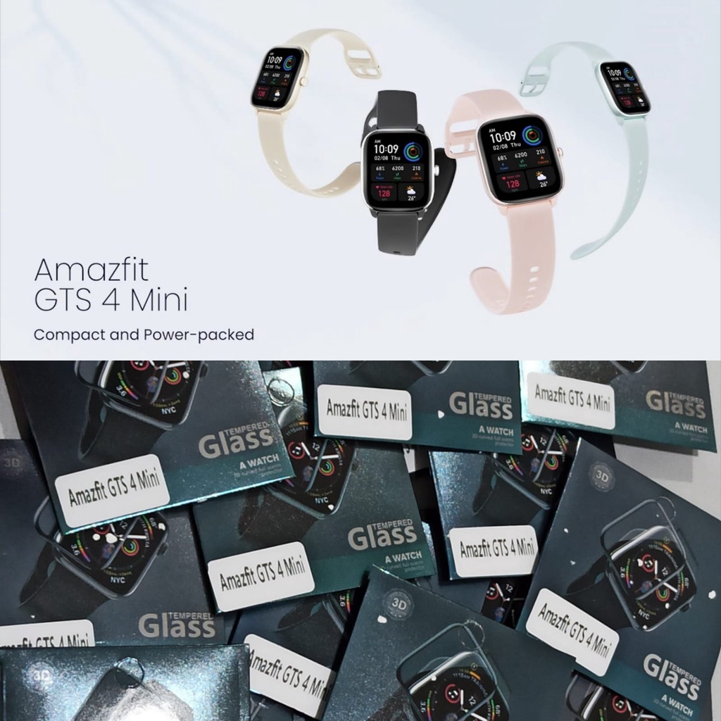Anti Gores AMAZFIT GTS 4 MINI Screen Protector Guard Pelindung Layar