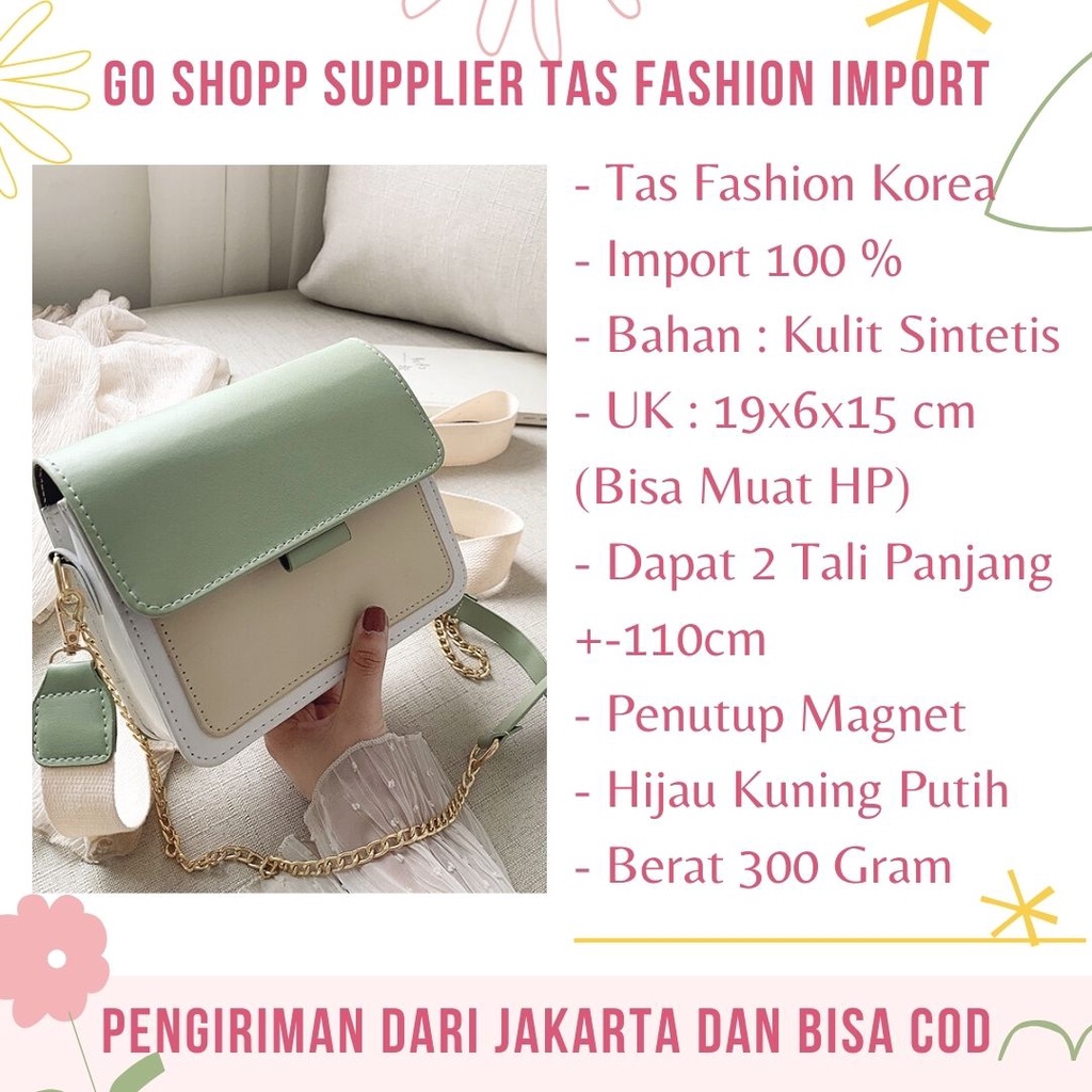 Tas Selempang Bahu Wanita Import Fashion Korea Style Terbaru Kekinian SL19