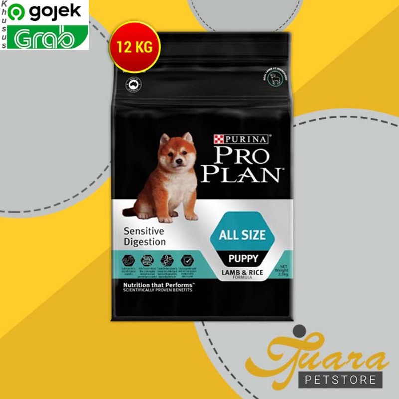 GOSEND Makanan Anjing Pro Plan Medium Puppy Sensitive 12 Kg