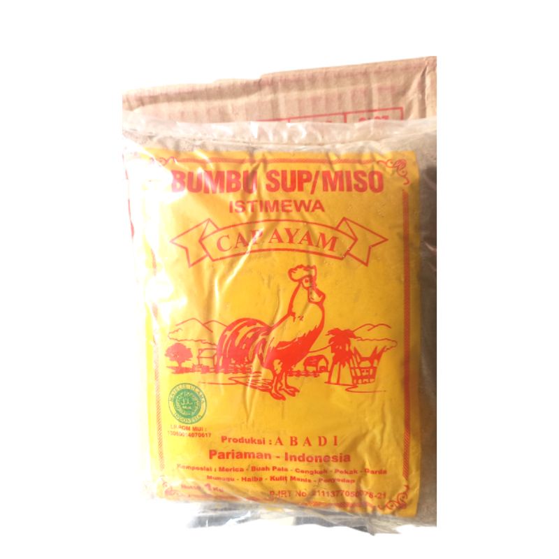 

Bumbu Sup Sop Miso Cap Ayam Toko Abadi 1kg