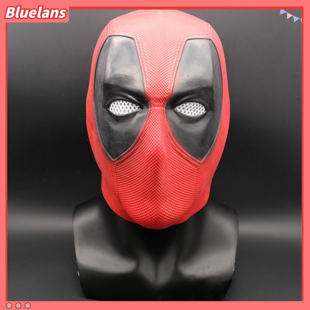 Topeng Deadpool Full Face Bahan Latex Untuk Kostum Pesta Halloween