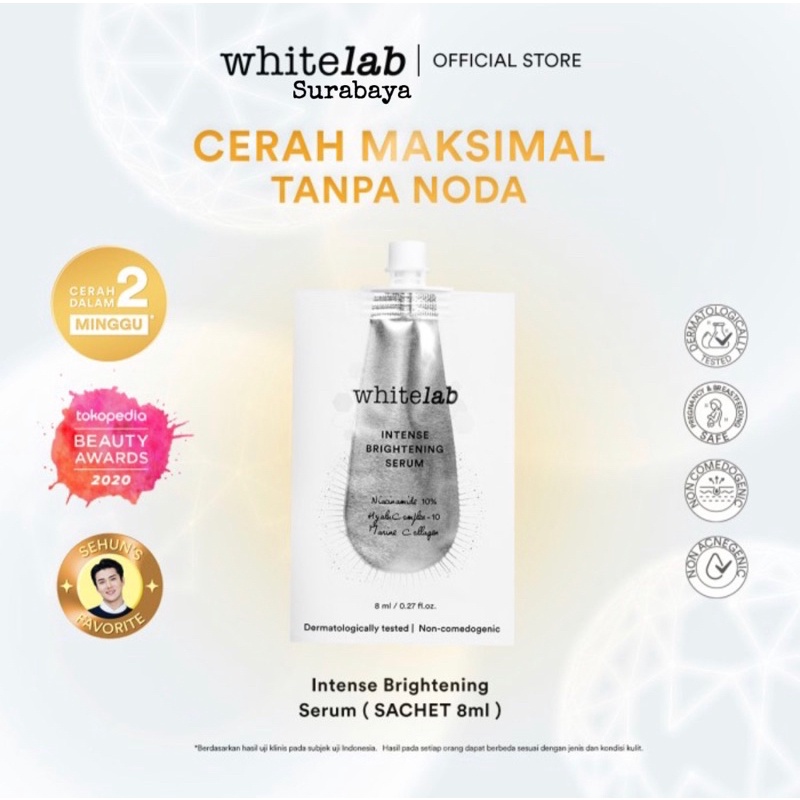 Whitelab Intense Brightening Serum  Sachet- Niacinamide 10% - 8ml