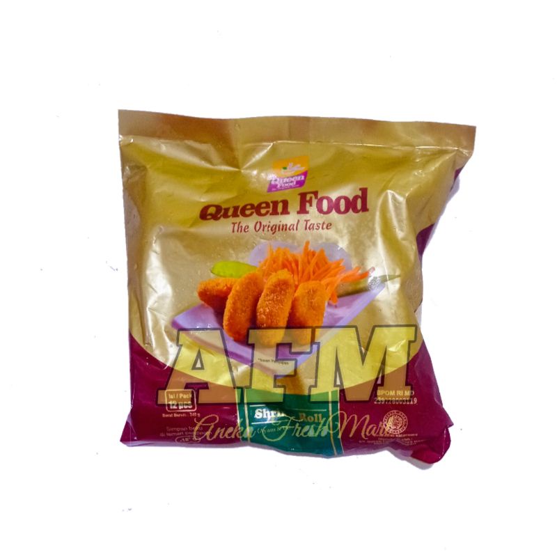 

QUEEN FOOD SHRIMP ROLL 340GRAM ISI 12PCS