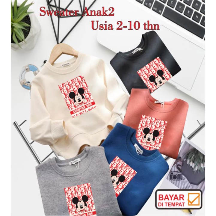 ((IB))SWEATER ANAK UNISEX/M1CK3Y DIGITAL SABLON