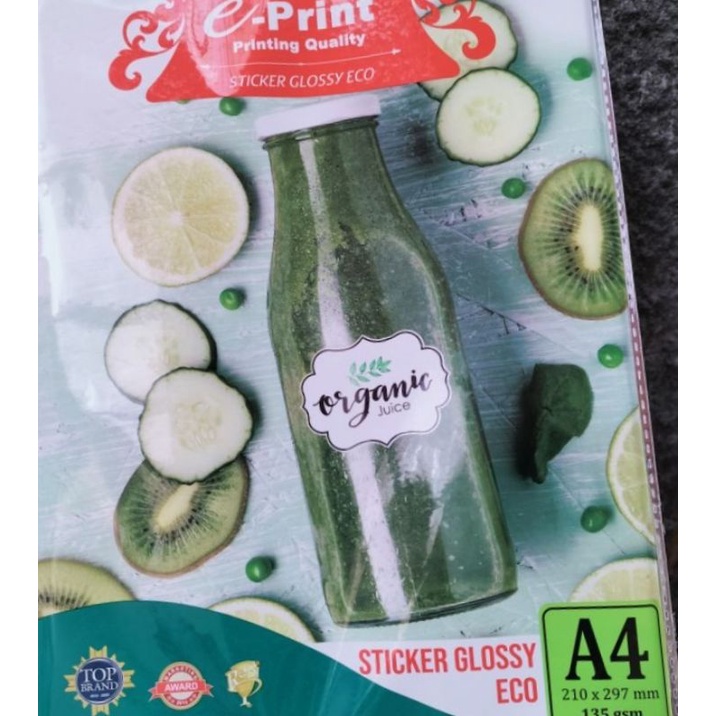 

Sticker Glossy Eco e-Print A4 135Gsm