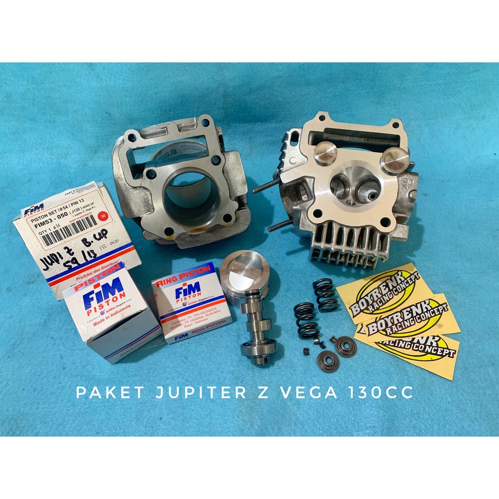 PAKET BORE UP JUPITER Z / VEGA R NEW 5TN 130 CC - BOYRENK