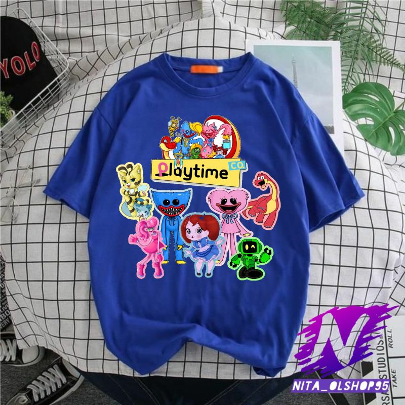 baju anka playtime kaos anak playtime kaos play time huggy wuggy free tulis nama