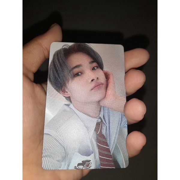 photocard Ni-ki soljack hakanai biru seragam