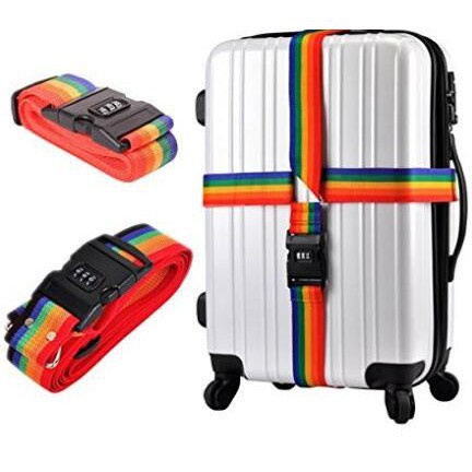 tali sabuk pengaman koper luggage strap kunci digit angka pengikat