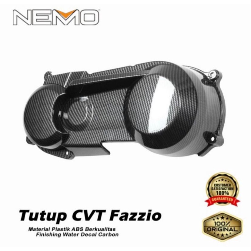 Cover Tutup CVT Fazzio Karbon Carbon Nemo PNP Original - Charmoto