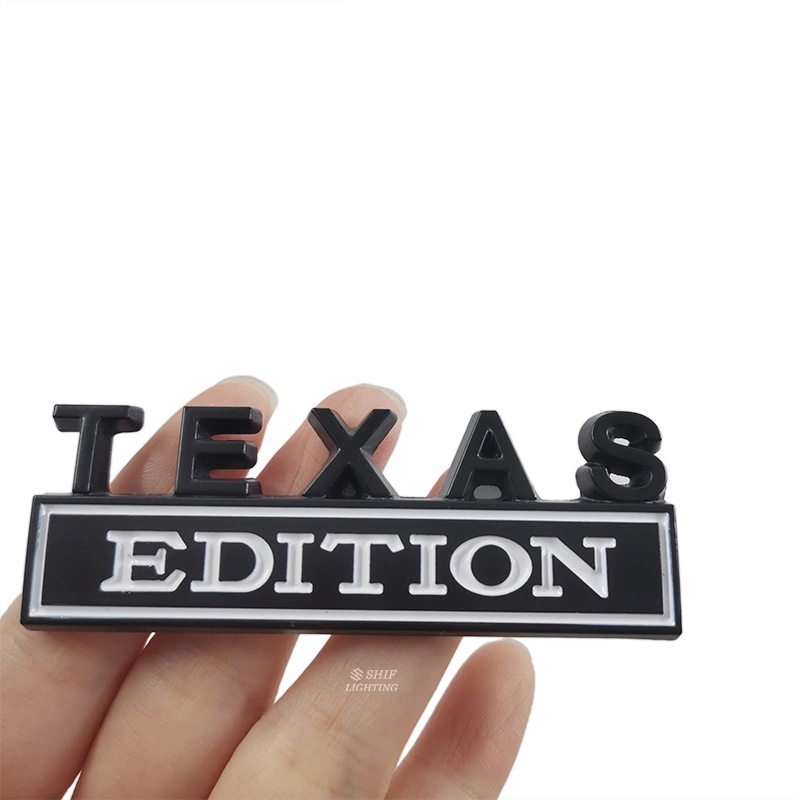 1pc Stiker Emblem Logo TEXAS EDITION Bahan Metal Untuk Dekorasi Mobil Ford TEXAS EDITION