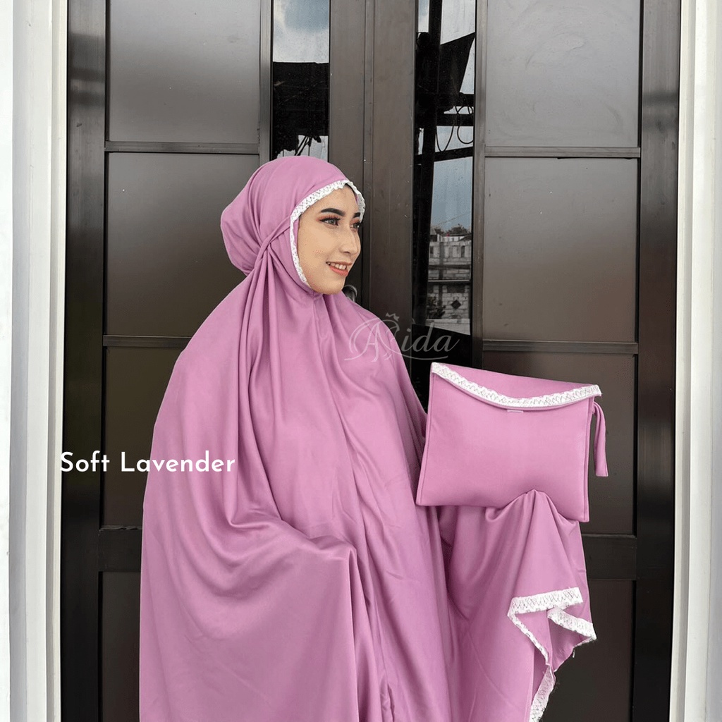 Mukena Amplop Premium Polos Renda Hijabbyaida